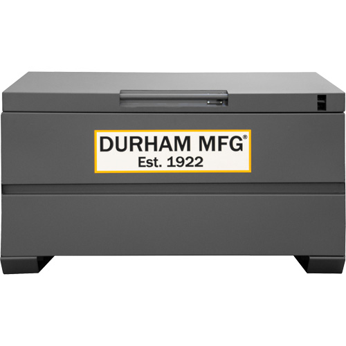Jobsite Storage Box, 48" x 24" x 27-13/16", Steel, Grey Seaboard Timber Mart