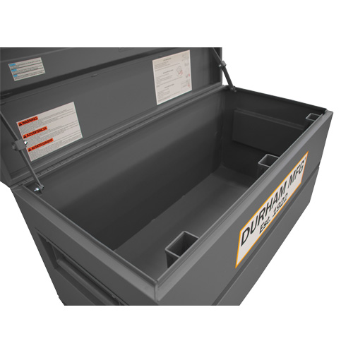 Jobsite Storage Box, 48" x 24" x 27-13/16", Steel, Grey Seaboard Timber Mart