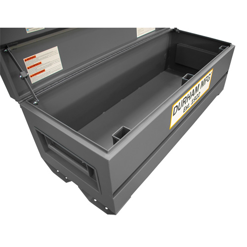 Jobsite Storage Box, 60" x 24" x 22-3/4", Steel, Grey Seaboard Timber Mart