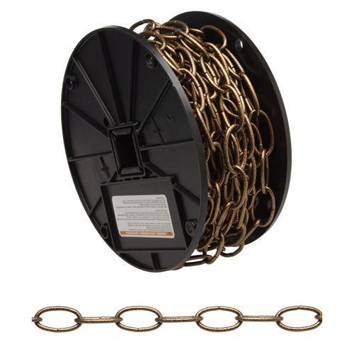 Decorator Chain, Carbon Steel, #10 x 60' (18.3 m) L, 35 lbs. (0.0175 tons) Load Capacity Seaboard Timber Mart