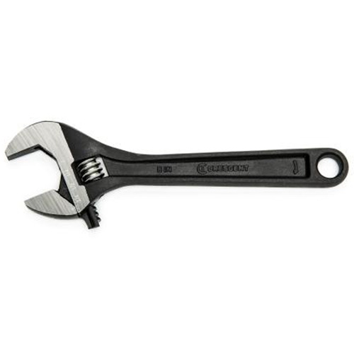 Adjustable Wrench, 6" L, 15/16" Max Width, Black Oxide Seaboard Timber Mart
