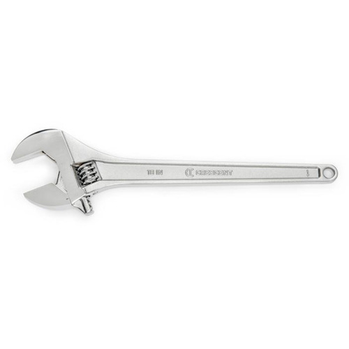 Adjustable Wrench, 18" L, 2-1/16" Max Width, Chrome Seaboard Timber Mart