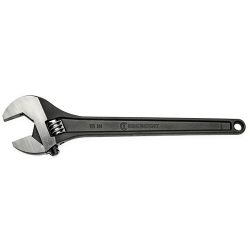 Adjustable Wrench, 15" L, 1-2/3" Max Width, Black Seaboard Timber Mart