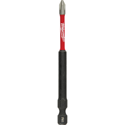 Shockwave Impact-Duty Driver Bit, Phillips, #1 Tip, 1/4" Drive Size, 3-1/2" Length Seaboard Timber Mart