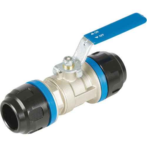 Standard Ball Valve, Aluminum, Manual, 1", Push Seaboard Timber Mart