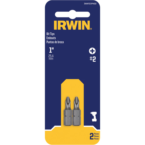 Embouts de tournevis &agrave; ins&eacute;rer, Phillips, #2, Prise 1/4" Seaboard Timber Mart