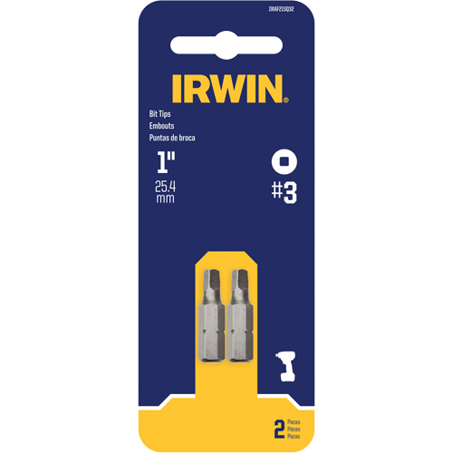 Insert Bits, Square, #3, 1/4" Drive Seaboard Timber Mart