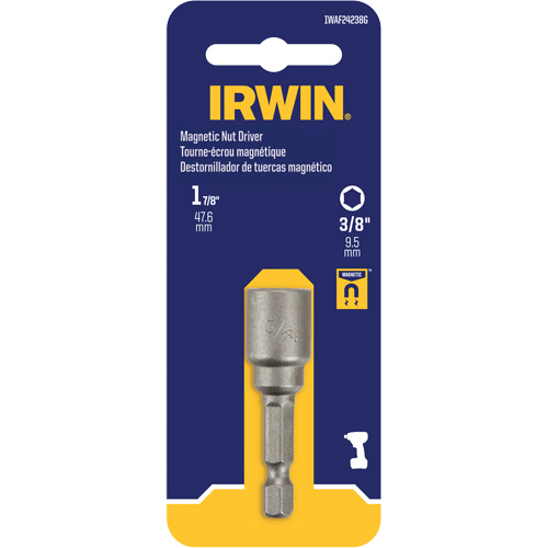 Nutsetter, 3/8" Tip, 1/4" Drive, 1-7/8" L, Magnetic Seaboard Timber Mart