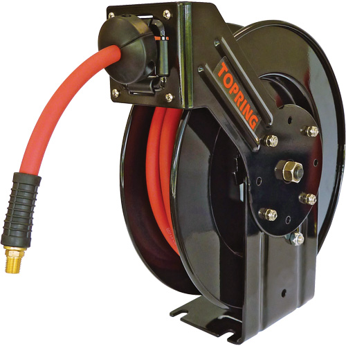Topreel/Airflex Hose Reel, Air/Water, 3/8" x 65', Single Hose, 250 PSI Seaboard Timber Mart