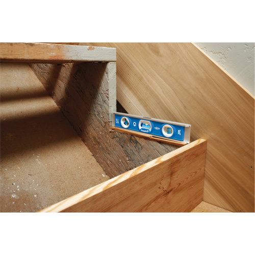 Torpedo Level, 10" L, Aluminum, 1 Vials, Magnetic Seaboard Timber Mart