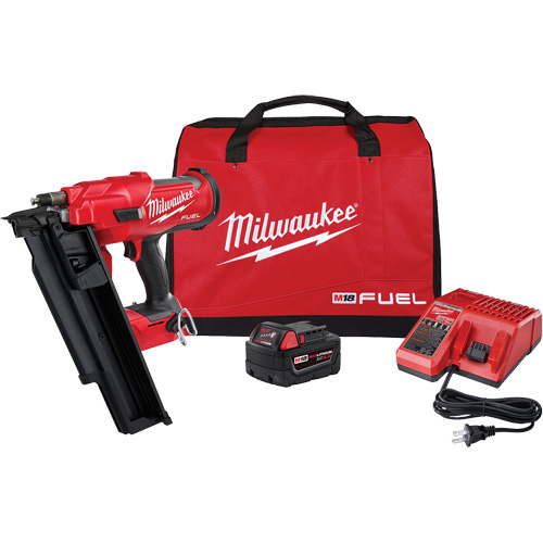 Ensemble de cloueuse de charpente &agrave; 21 degr&eacute;s M18 Fuel, 18 V, Lithium-ion Seaboard Timber Mart
