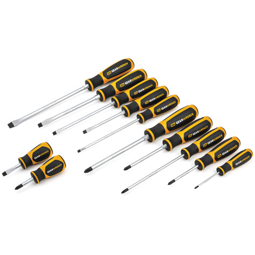Phillips&reg;/Slotted Dual Material Screwdriver Set, 12 Pcs. Seaboard Timber Mart