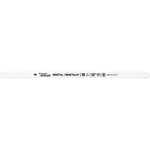 Bi-Metaloy&reg; Hacksaw Blades, Bi-Metal, 12" L, 18 TPI Seaboard Timber Mart
