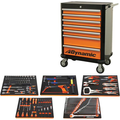 Ensemble d'outils pour m&eacute;canicien automobile avec armoire roulante Seaboard Timber Mart