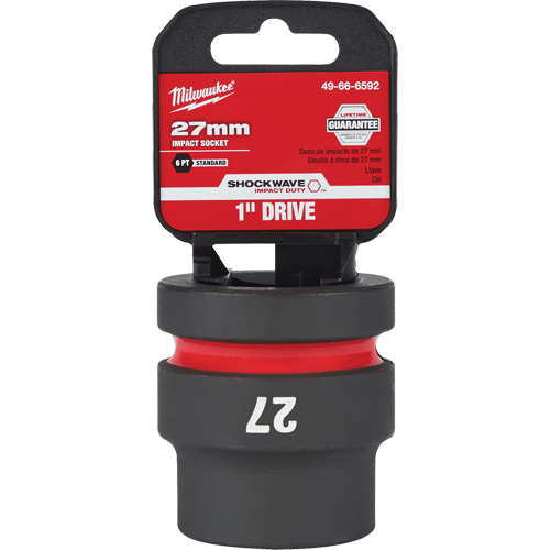 Shockwave Impact Duty Socket, Power, 27 mm, 1" Drive, 6 Points Seaboard Timber Mart