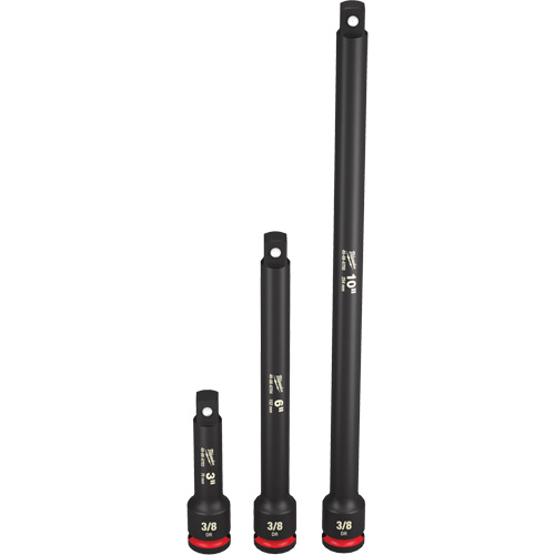 Shockwave Impact Duty Socket Extension Set, Impact, 3/8" Drive, 3"/6"/10" L Seaboard Timber Mart