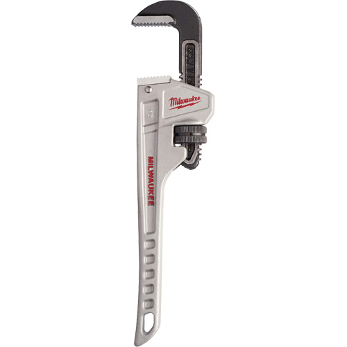 Pipe Wrench, 1-1/2" Jaw Capacity, 10" Long, Ergonomic Handle Seaboard Timber Mart