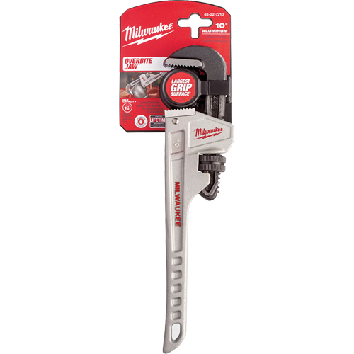 Pipe Wrench, 1-1/2" Jaw Capacity, 10" Long, Ergonomic Handle Seaboard Timber Mart