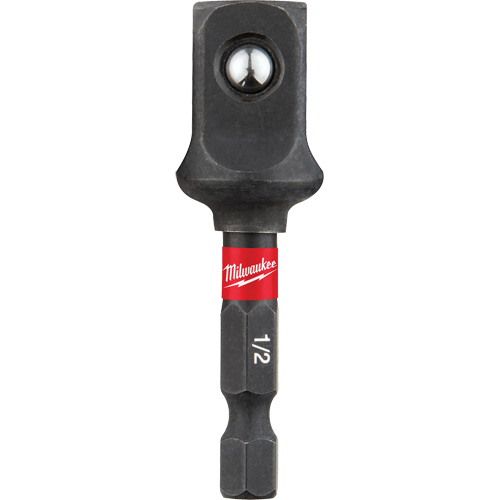 Adaptateur de douille &agrave; chocs Shockwave, 1/4" Prise, Dimension m&acirc;le 1/2", Sph&eacute;rique, 2" lo Seaboard Timber Mart
