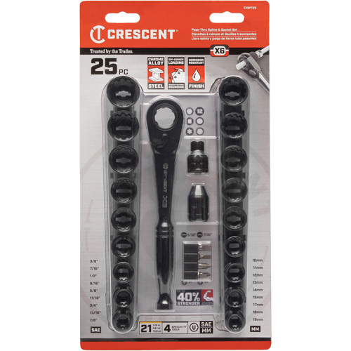 Ensemble d'outils pour m&eacute;canicien, 25 Mcx, Prise de 3/8" Seaboard Timber Mart