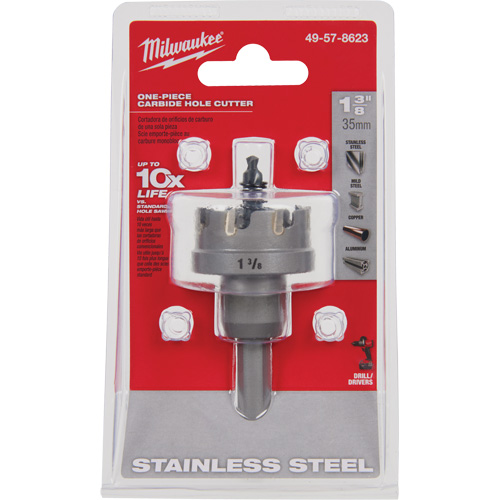One-Piece Carbide Hole Cutters, 1-3/8", 3/16" Depth of Cut Seaboard Timber Mart