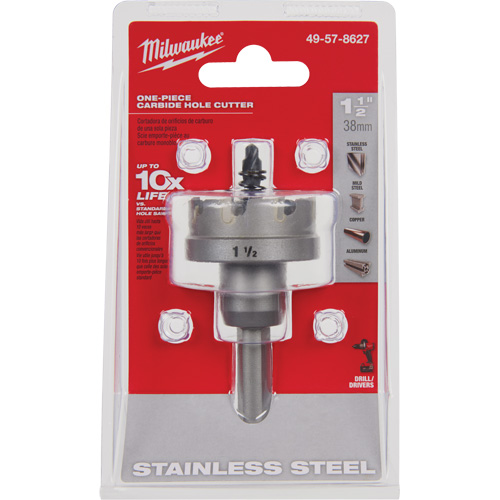 Scies-cloches au carbure monobloc, 1-1/2", Profondeur de la coupe de 3/16" Seaboard Timber Mart
