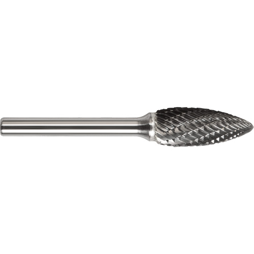 Drillco&reg; Magnum Double Cut Solid Carbide Burr, SF-5, 1/2" Dia., 1" Depth of Cut Seaboard Timber Mart