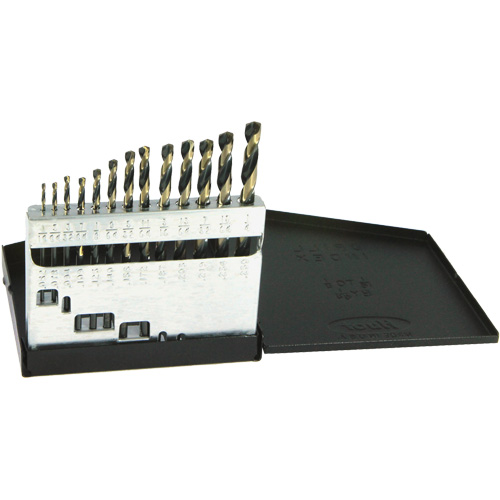 Drillco&reg; Metric Jobber Length Drill Bit Set, 13 Pieces, High Speed Steel Seaboard Timber Mart