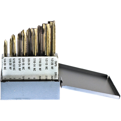 Jeu de tarauds Drillco, 10 morcea Seaboard Timber Mart