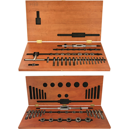 Jeu de tarauds et fili&egrave;res hexagonales Drillco, 58 Morcea Seaboard Timber Mart