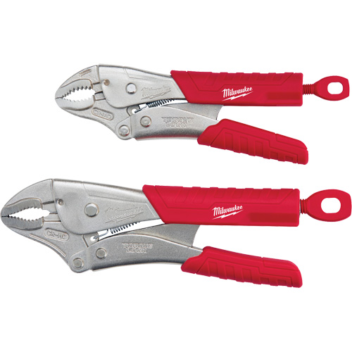 Torque Lock Curved Jaw Locking Pliers Set, 2 Pieces Seaboard Timber Mart