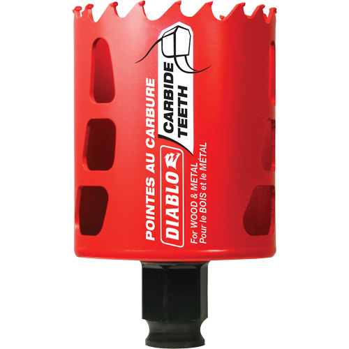 Scie cloche pour bois et m&eacute;tal, 2-1/4", Profondeur de la coupe 2-3/8", Carbure Seaboard Timber Mart