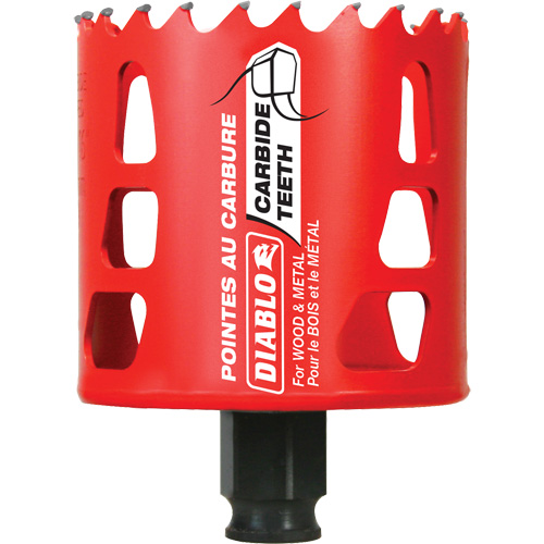 Scie cloche pour bois et m&eacute;tal, 2-11/16", Profondeur de la coupe 2-3/8", Carbure Seaboard Timber Mart