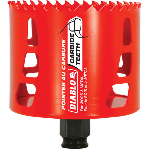 Scie cloche pour bois et m&eacute;tal, 3-1/4", Profondeur de la coupe 2-3/8", Carbure Seaboard Timber Mart