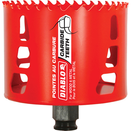 Scie cloche pour bois et m&eacute;tal, 3-1/2", Profondeur de la coupe 2-3/8", Carbure Seaboard Timber Mart