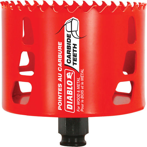 Scie cloche pour bois et m&eacute;tal, 3-5/8", Profondeur de la coupe 2-3/8", Carbure Seaboard Timber Mart