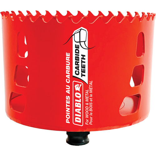 Scie cloche pour bois et m&eacute;tal, 4", Profondeur de la coupe 2-3/8", Carbure Seaboard Timber Mart