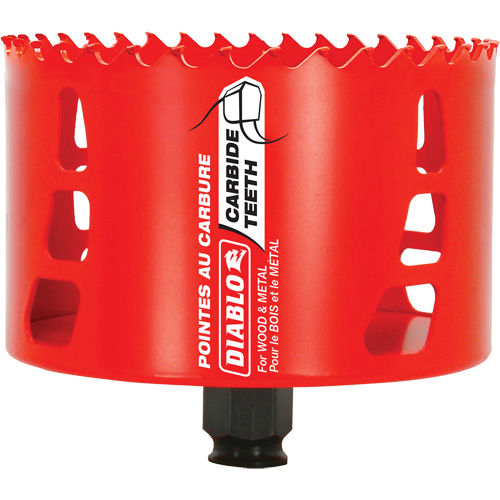 Scie cloche pour bois et m&eacute;tal, 4-1/8", Profondeur de la coupe 2-3/8", Carbure Seaboard Timber Mart