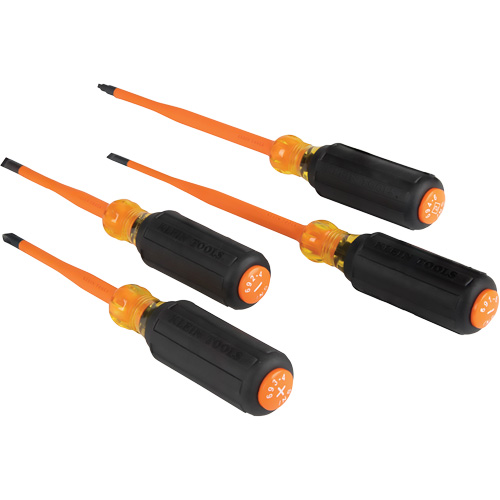Slim-Tip Insulated Screwdriver Set, 1000 V, 4 Pcs Seaboard Timber Mart