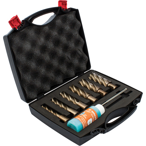 Ensemble de fraises annulaires &agrave; carotter SST, Bronze, Profondeur de la coupe de 2", Tige 3/4" Seaboard Timber Mart