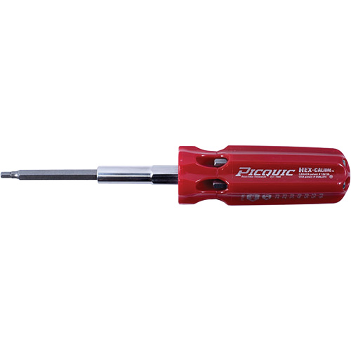 Hex-Calibre Metric Multi-Bit Screwdriver, Plastic Handle Seaboard Timber Mart