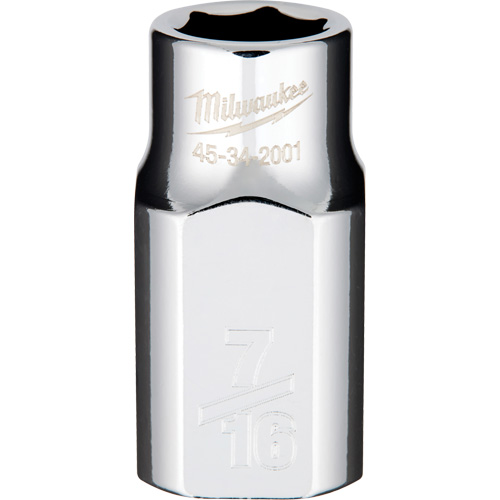 SAE Socket with Four Flat Sides, 7/16", 1/2" Drive, 6 Points Seaboard Timber Mart