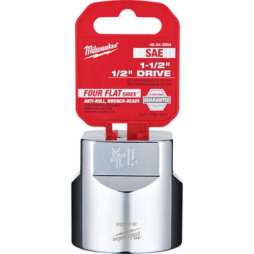 SAE Socket with Four Flat Sides, 1-1/2", 1/2" Drive, 6 Points Seaboard Timber Mart