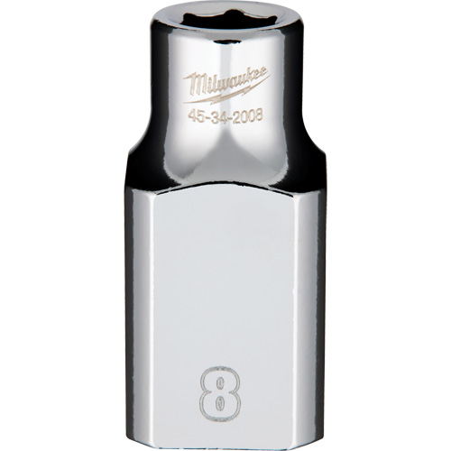 Metric Socket with Four Flat Sides, 8 mm, 1/2" Drive, 6 Points Seaboard Timber Mart