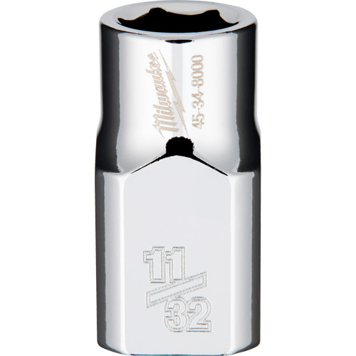 SAE Socket with Four Flat Sides, 11/32", 3/8" Drive, 6 Points Seaboard Timber Mart