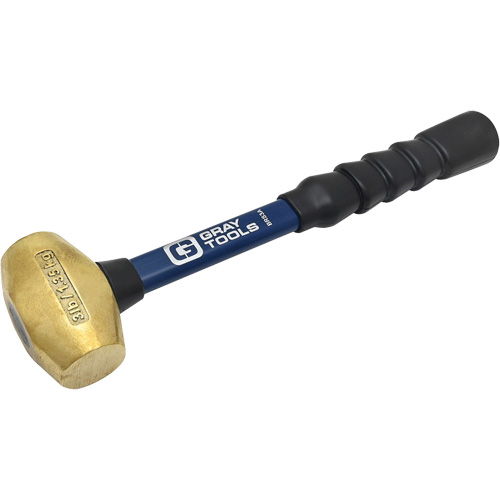 Brass Hammer, 3 lbs. Head Weight, 14" L Seaboard Timber Mart