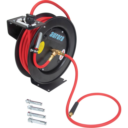 Hose Reel, Air/Water, 1/4" x 35', Single Hose, 300 psi Seaboard Timber Mart