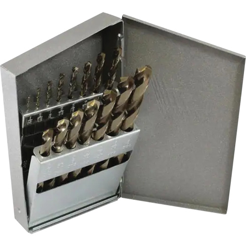 Triumph&reg; MRO Plus&reg; Jobber Length Drill Bit Set, 21 Pieces, High Speed Steel Seaboard Timber Mart