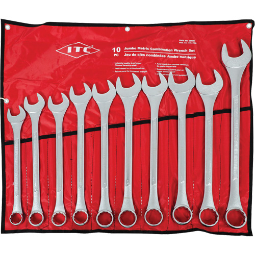ICWJ-10M Jumbo Wrench Set, Combination, 10 Pieces, Metric Seaboard Timber Mart