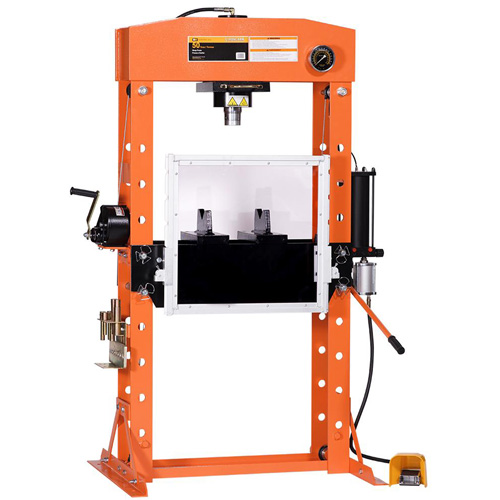 Super Heavy-Duty Shop Press, 50 Ton(s) Capacity Seaboard Timber Mart